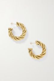 Gold Spira gold-tone hoop earrings  LAURA LOMBARDI  NET-A-PORTER at Net a Porter